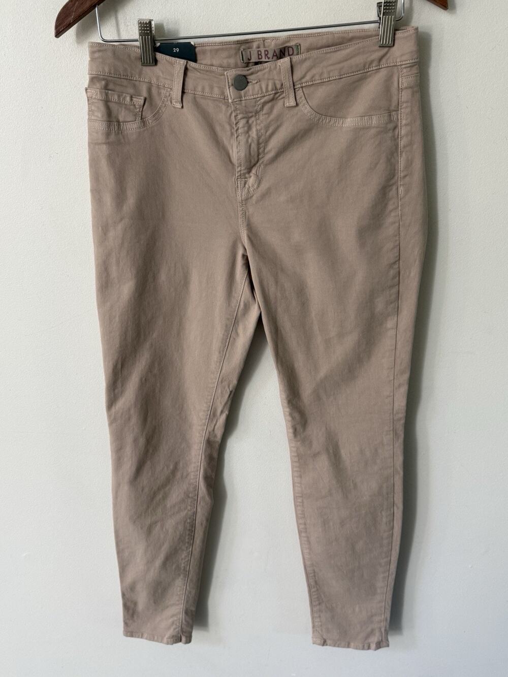 J Brand Womens Skinny Leg Nude Jeans Mid Rise Size 29 Pink Blush Five Pocket New